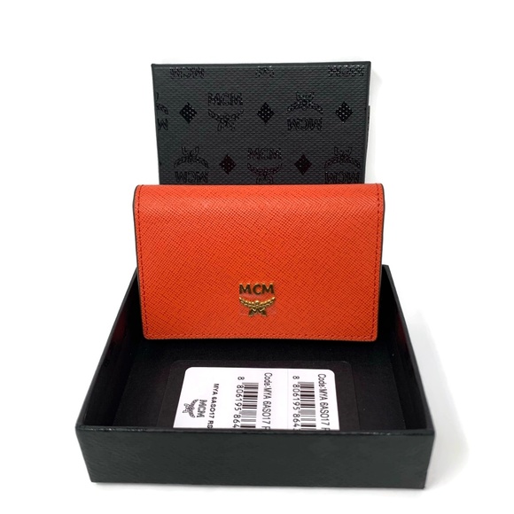 MCM Handbags - MCM Women's 2 Fold Card Wallet Snap Closure